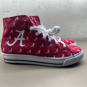 NCAA University Of Alabama Crimson Tide Row One Hi Top Sneakers Size Women 5.5